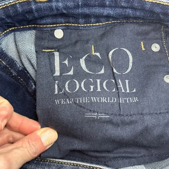 Liverpool Los Angeles ECO Girlfriend Jeans Blue‎ Wash Distressed Size 4 27 - Picture 5 of 9